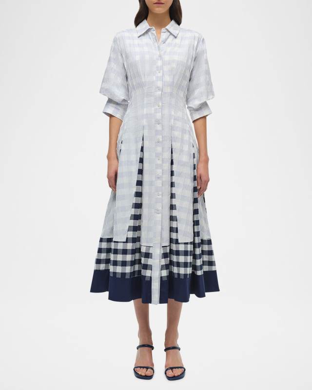 Jazz Pintuck Midi Dress